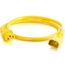 C2g 17502 5ft 18awg Power Cord (iec320c14 To Iec320c13) - Yellow - For