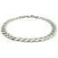 Unbranded 85760-8.5 Rhodium Plated 7.2mm Sterling Silver Curb Style Br