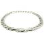 Unbranded 85760-8.5 Rhodium Plated 7.2mm Sterling Silver Curb Style Br