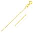Unbranded 76063-16 14k Yellow Gold Diamond Cut Cable Link Chain 0.7mm 