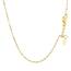 Unbranded 58935-22 10k Yellow Gold Adjustable Cable Chain 0.9mm Size: 