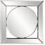 Homeroots.co 383715 Square Mirror With Center Round Mirror