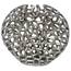 Homeroots.co 383748 Petite Round Table Vase In Shiny Nickel Finished F