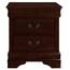 Homeroots.co 383979 Modern Merlot Toned Nightstand With 2 Drawer