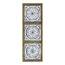 Homeroots.co 373274 Distressed Mykonos Medallion Metal And Wood Wall D