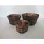 Homeroots.co 274842 1 X 10 X 1 Brown, Wood Garden Planter - 3 Piece