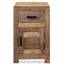 Homeroots.co 379815 Solid Wood Butcher Block Accent Cabinet Or Nightst
