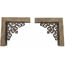 Homeroots.co 379889 Set Of 2 Weathered Gray Corbels