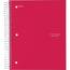 Acco MEA 72041 Five Star Wide Rule 5-subject Notebook - 200 Sheets - W