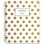 Mead 59016 Notebook,med,gold Dots,bk