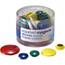 Officemate OIC 92500 Oic Round Handy Magnets - Red, Yellow, White, Blu