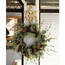 Melrose 60364DS Iced Pine Wreath With Cones 28d Plasticnatural