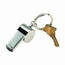Creative 3481 Coach Whistle Key Chain, Stainless Steel 2 L
