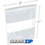 International CZW60810 White Block Clearzip Lock Top Bags  6 Mil 8 X 1