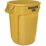 Rubbermaid FG263957YEL Commercial Brute Round Container - 32 Gal Capac