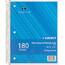 Sparco SPR 83255 Wirebound College Ruled Notebooks - 180 Sheets - Wire