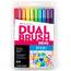 Tombow TOM 56185 Dual Brush Art Pen 10-piece Set - Bright Colors - Hot