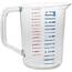 Rubbermaid RCP 3217CLECT Commercial Bouncer 2-quart Measuring Cup - 2 