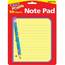 Trend TEP T72029 Trend Cheerful Design Note Pad - 50 Sheets - 5 X 5 - 