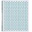 Tops TOP 69735 Polka Dot Design Spiral Notebook - Double Wire Spiral -