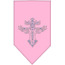 Mirage 67-79 LGLPK Warriors Cross Rhinestone Bandana Light Pink Large