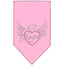 Mirage 67-83 SMLPK Angel Heart Rhinestone Bandana Light Pink Small
