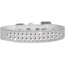 Mirage 720-06 WTC20 Two Row Clear Jewel Croc Dog Collar White Size 20