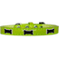 Mirage 720-13 LGC20 Black Bone Widget Croc Dog Collar Lime Green Size 