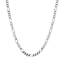 Unbranded 73794-24 2.6mm 14k White Gold Solid Figaro Chain Size: 24''