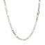 Unbranded 73794-24 2.6mm 14k White Gold Solid Figaro Chain Size: 24''