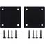 Lorell LLR 86942 Mounting Plate For Modular Device - Black - 2 Pack