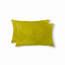 Homeroots.co 317110 12 X 20 X 5 Yellow, Cowhide - Pillow 2-pack