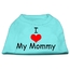 Mirage 51-35 MDAQ I Love My Mommy Screen Print Shirts Aqua Med