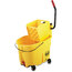 Rubbermaid RCP 7480YEL Commercial Wave Brake Side Press Mop Bucket  26