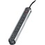 Fellowes FEL 99089 7 Outlet Metal Power Strip With 12' Cord - 3-prong 
