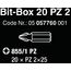 Wera 05057760001 Bit-box Holds (20) Pz2x25 Mm Bits