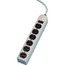 Fellowes 99027 6 Outlet Metal Power Strip - 3-prong - 6 X Ac Power - 6