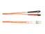 Black FO625-002M-STLC Fiber Patch Cable 2m Mm 62.5 St To Lc