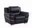 Homeroots.co 329477 37 Black Chic Leather Recliner Chair