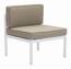 Zuo 703814 Golden Beach Middle Chair (set Of 2) White  Taupe