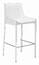Zuo 100647 Fashion Bar Chair (set Of 2) White