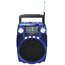 Supersonic SC-1390BLU Sc-1390bt - Blue Bluetooth 4-band Radio (blue)