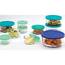 Anchor 10613AHG17 Classic 24 Piece Round Glass Food Storage Set With M