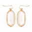 Dobbi VE-1117GDCL Gem Cut Small Drop Earrings ( Variety Of Colors Avai