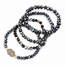 Dobbi HDB2227HE Druzy Stone Hexagon Glass Beads Beads Bracelets ( Vari