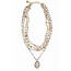 Saachiwholesale 609883 Marie Beaded Layered Necklace (pack Of 1)