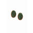 Saachiwholesale 607753 Oval Druzy Earring Multi Color (pack Of 1)