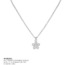 Dobbi NF1006SICL Dainty Flower With Stone Pendant Necklaces By  ( Vari