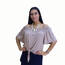 Island T509-M3 Asymmetrical Off Shoulder Top With A Knot Detail (pack 