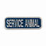 K9 Service_BlueWhite_2x6_V Esaservice Animal Patches (pack Of 1)
